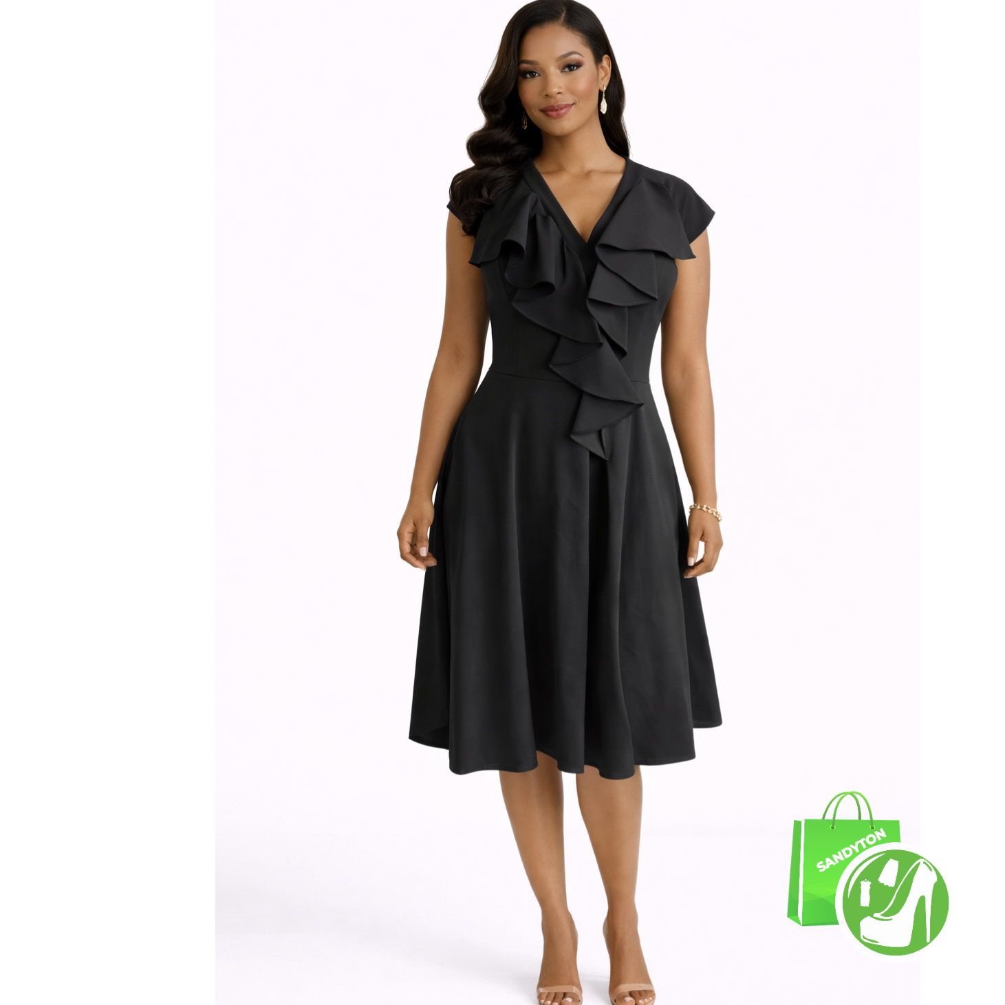 Robe Patineuse Noir. T: 40 et 42.